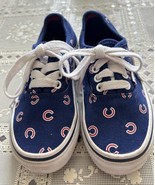 Vans Chicago Cubs MLB Kids Size 12.5 Sneakers Shoes Licensed Authentic VGC - £7.89 GBP