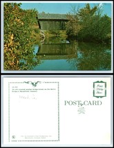 VERMONT Postcard - Marshfield, Martin Covered Bridge L41 - £2.32 GBP