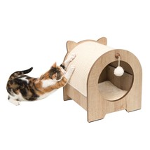 Cat Tree House Scratching Post Furniture Scratcher Kitty Condo Cute Indoor New ~ - £63.92 GBP