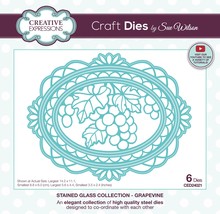 Creative Expressions Craft Dies By Sue Wilson-Grapevine, Stained Glass - £37.66 GBP