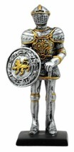 Medieval English Knight Dollhouse Miniature Figurine Lion Heraldry Suit ... - $13.99