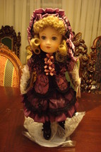 Bebe Bru by Maryse Nicole, Franklin Heirloom dolls, NIB, 16&quot; PURPLE DRESS - $135.62