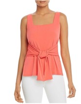 Kenneth Cole Womens Square Neck Tie Front Tank Top Size S Coral Color B4HP - £10.02 GBP