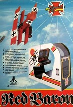 Red Baron Arcade FLYER Original 1981 Retro Game Video Paper Artwork Air Planes - £20.73 GBP