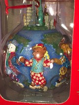 Teddies Around the World Christopher Radko Christmas Tree Ornament Mint in Box - $24.99