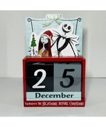 Nightmare Before Christmas Advent Countdown Calendar Jack &amp; Sally Disney... - £15.56 GBP