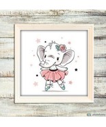 Baby elephant, canvas, acrylic colors, wall art, home decor - $100.00+