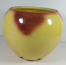 McCoy Pottery Apple Cookie Jar 6in Base Only Vintage Canister Planter Peach - £15.73 GBP