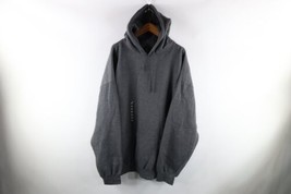 NOS Vintage Streetwear Mens Size 5XL Blank Heavyweight Hoodie Sweatshirt Gray - £94.92 GBP