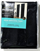 Eclipse block light save energy room darkening panel 40 by 84 inch black - $27.99