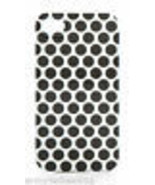 Juicy Couture White Black Polka Dot iPhone 4/4S Hard Shell Case YTRUT232... - $9.41
