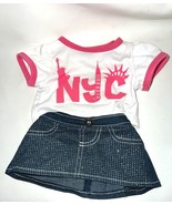 Build a Bear NYC tee shirt with a sparkly skirt - $17.63 CAD