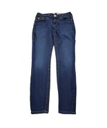 True Religion Pants Womens 27 Blue Curvy Skinny Low Rise Stretch Zip Den... - $28.59