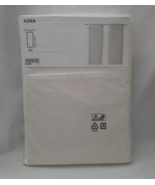 NIP ~ IKEA Aina ~ Off White Linen Curtains ~ 2 Drapery Panels 57&quot; x 98&quot; - $114.79