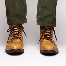 LEONI Genuine Caiman Belly Boot Oil Orix image 10