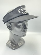 Vtg Callaway Hat Adult Adjustable Strap Black Golf Visor Big Bertha Texace USA - $18.69