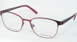 Laura M. LAU5609 col.2 Light Bordeaux Eyeglasses Glasses Metal Frame 52-17-135mm - £49.49 GBP