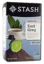 Stash Tea Company Black Tea Blends (contain Caffeine) Earl Grey 20 ct - £8.21 GBP