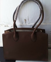 NEW Chestnut Dual Handle Satchel Shoulder Bag, Detachable X-body Strap 13.5x9x4” - £55.15 GBP