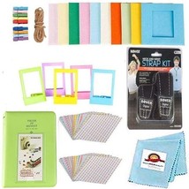 39-PC Set: Album, Frames, Strap for Fujifilm Instax Mini 7+, Mini 40, Mini 11, - $12.59