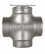 Female Pipe Thread 3 inch Cross 304 Stainless Steel 150 psi - $4,162.50 MXN