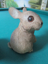 Ceramic Bunnies Hare Pair 5&quot; Lifelike Baby Rabbits - £67.02 GBP