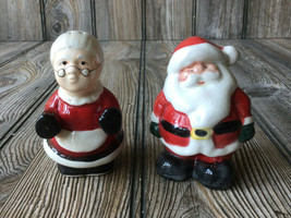 Vintage Mr. and Mrs. Santa Claus Salt and Pepper Shakers - $7.59