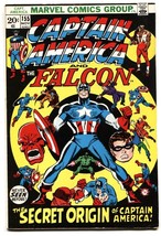 Captain America #155 1972-ORIGIN Issue!!! VF- - £80.46 GBP