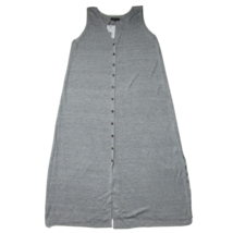 NWT Lafayette 148 Button-Front Shift in Zinc Melange Linen Knit Shirt Dress XS - £48.88 GBP