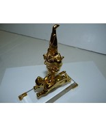 Gold-Plated Warrior on Sphynx, H 16.5 cm, Original Presentation Box Crys... - $151.41 CAD