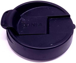 Ninja Lid Blender Cup Sealing Drink Cap Flip Top Black 4" screw on - $4.94