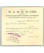 Gee Winchester New Hampshire vintage 1905 invoice tobacco boots shoes candy - $18.99 CAD