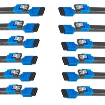 Sata Cable Iii, 12 Pack Sata Cable Iii 6Gbps Straight Hdd Sdd Data Cab - £14.88 GBP