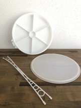 Tupperware 405 Sheer Divided Serving Party Tray-3 Piece Complete w/Cover... - $6.13