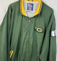 Vintage Green Bay Packers Jacket Windbreaker Pro Player NFL Large 90s - £30.55 GBP