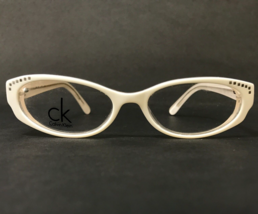 Calvin Klein Eyeglasses Frames 5594 105 White Clear Beige Cat Eye 50-16-135 - £36.76 GBP