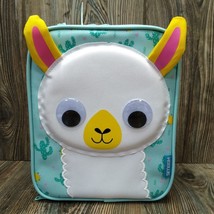 SMASH 3D LLAMA Googly Eyes School Lunch Box Kids Insulated Bag Teal NWT - £11.68 GBP