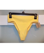 Free People x Toast Swim Ribbed Banded Waist Bikini Bottom in Sunset Rib... - $39.93 CAD