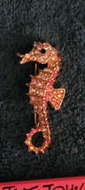 New Betsey Johnson Brooch Seahorse Multicolored Rhinestones Pretty Colle... - £11.74 GBP