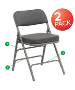 2 Pack HERCULES Series Premium Folding Chairs for Home or Events - $170.50