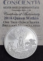 2018 ~ Queen Within ~ 1 Oz Silver Round PROOF-LIKE ~ Bu Wth Coa Silver Shield - £56.94 GBP