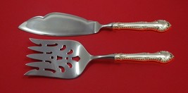 English Gadroon by Gorham Sterling Silver Fish Serving Set 2 Piece Custom HHWS - $147.51