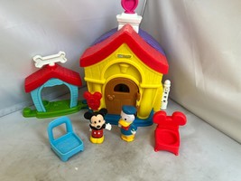 2014 Fisher Price Little People Disney Mickey and Minnie&#39;s House figuresDoghouse - $34.60