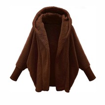 2022 Winter Large Cardigan Clothes for Women Solid Long Sleeve Jackets Hooded Lo - £89.91 GBP