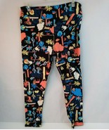 New Lularoe Tall &amp; Curvy 2 Leggings With Jungle &amp; Animals Design - $368.88 MXN