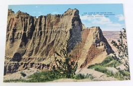 RPPC Postcard THE CASTLE ON CEDAR PASS South Dakota Badlands National Mo... - £7.01 GBP