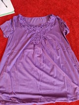 Ladies Size Medium Purple Top - $9.54