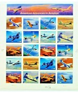 American Advances in Aviation USPS .37 Stamp Sheet X 20 2004 MINT NH - £17.48 GBP