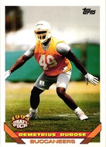 Tampa Bay Buccaneers Demetrius Dubose RC 1993 Topps Draft Pick NFL Card 232 - £1.14 GBP