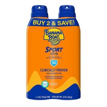Banana Boat Sport Ultra SPF 30 Sunscreen Spray | SPF 30, Spray On Sunscreen, Wat - £19.92 GBP
